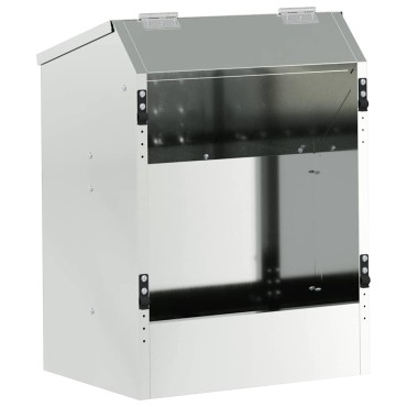 vidaXL Ταΐστρα Χαμστεριών Ασημί 64.5 x 25.5 x 45.5 εκ.