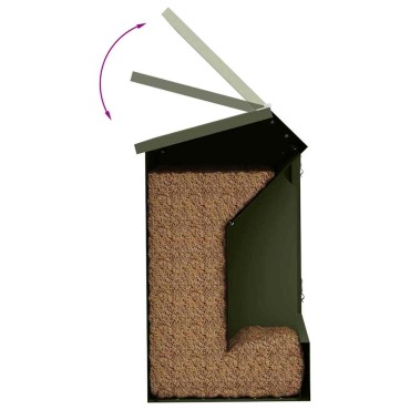 vidaXL Ταΐστρα Χαμστεριών Ελιά Πράσινη 64.5 x 25.5 x 45.5 εκ.