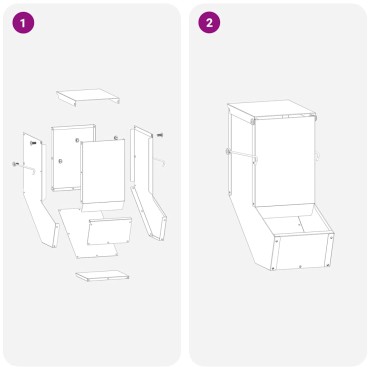 vidaXL Ταΐστρα Χαμστεριών Ελιά Πράσινη 12,5 x 26 x 28,5 εκ