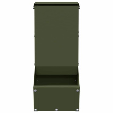 vidaXL Ταΐστρα Χαμστεριών Ελιά Πράσινη 12,5 x 26 x 28,5 εκ