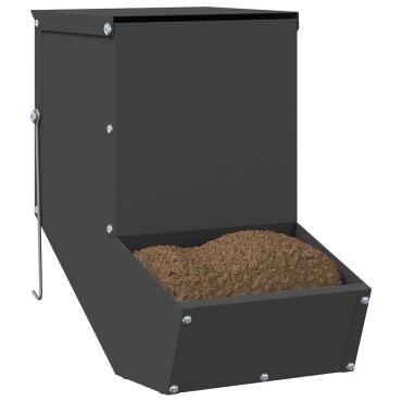vidaXL Ταΐστρα Χαμστεριών Μαύρο 17,5 x 26 x 28,5 εκ 1,5 kg