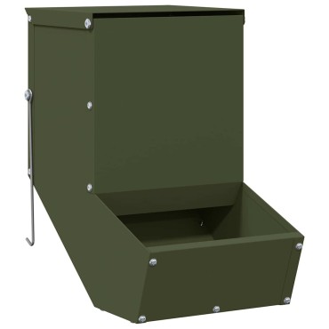 vidaXL Ταΐστρα Χαμστεριών Ελιά Πράσινη 17,5 x 26 x 28,5 εκ