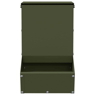 vidaXL Ταΐστρα Χαμστεριών Ελιά Πράσινη 17,5 x 26 x 28,5 εκ