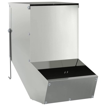 vidaXL Ταΐστρα Χαμστεριών Ασημί 17,5 x 26 x 28,5 εκ