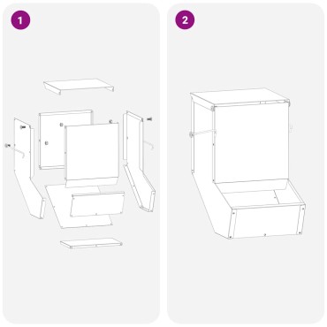 vidaXL Ταΐστρα Χαμστεριών Ασημί 17,5 x 26 x 28,5 εκ