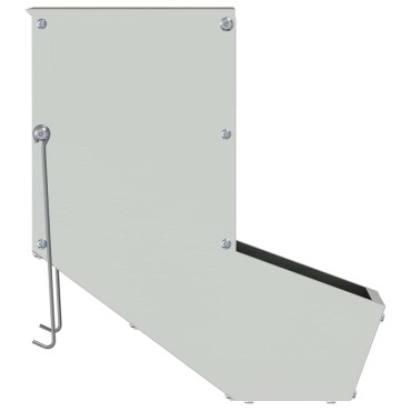 vidaXL Ταΐστρα Χαμστεριών Ασημί 17,5 x 26 x 28,5 εκ