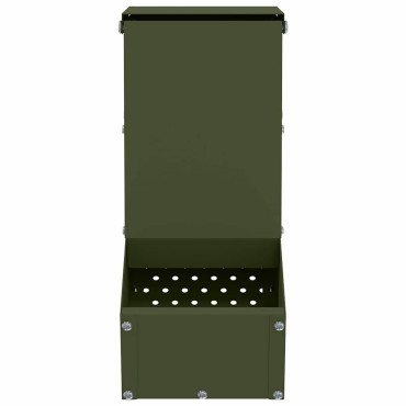 vidaXL Ταΐστρα Χαμστεριών Ελιά Πράσινη 12,5 x 26 x 28,5 εκ 1 κιλό