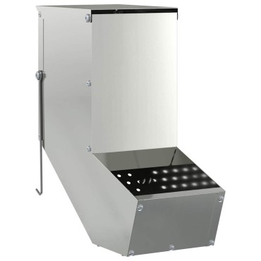 vidaXL Ταΐστρα Χαμστεριών Ασημί 12,5 x 26 x 28,5 εκ