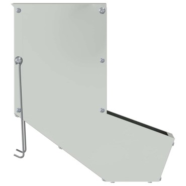 vidaXL Ταΐστρα Χαμστεριών Ασημί 12,5 x 26 x 28,5 εκ