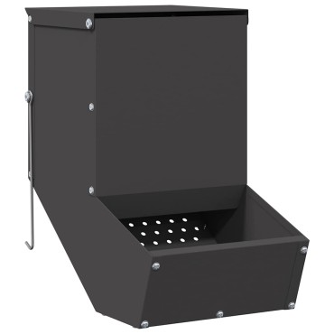 vidaXL Ταΐστρα Χαμστεριών Μαύρο 17,5 x 26 x 28,5 εκ