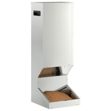 vidaXL Ταΐστρα ελαφιών Ασημί 28 x 30 x 80 εκ. 3 kg