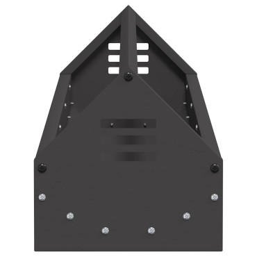 vidaXL Τάφος ταΐσματος κοτόπουλων Μαύρο 108 x 20,5 x 20 εκ. 5 kg