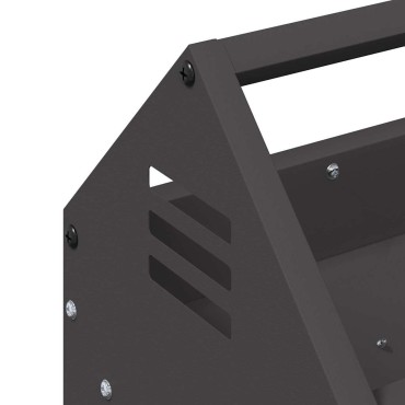vidaXL Τάφος ταΐσματος κοτόπουλων Μαύρο 108 x 20,5 x 20 εκ. 5 kg