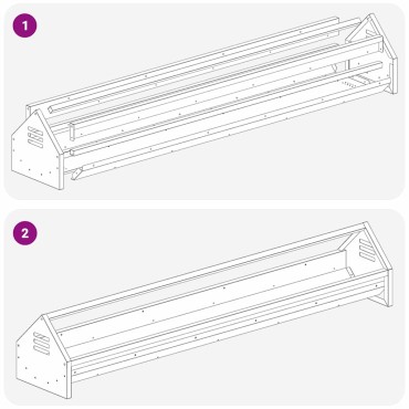 vidaXL Τάφος ταΐσματος κοτόπουλων Μαύρο 108 x 20,5 x 20 εκ. 5 kg