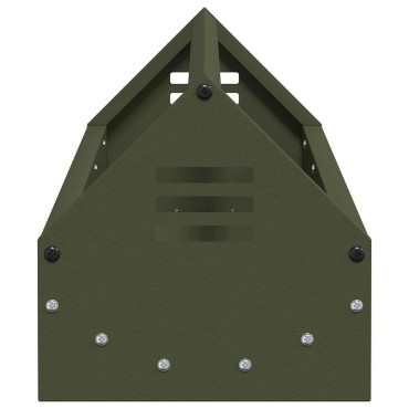 vidaXL Τάφος ταΐσματος κοτόπουλων Λαδί 108 x 20,5 x 20 εκ. 5 kg