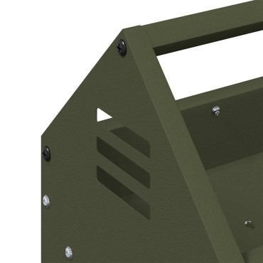 vidaXL Τάφος ταΐσματος κοτόπουλων Λαδί 108 x 20,5 x 20 εκ. 5 kg