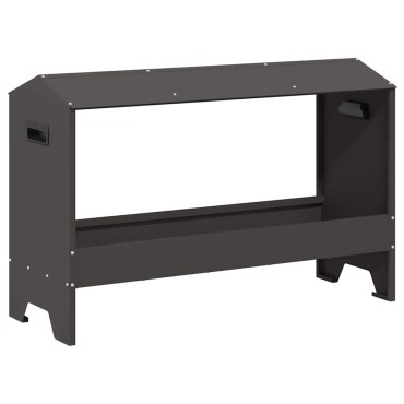 vidaXL Τάφος ταΐσματος κοτόπουλων Μαύρο 81 x 32 x 53,5 εκ
