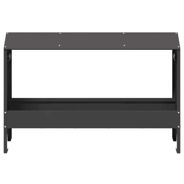vidaXL Τάφος ταΐσματος κοτόπουλων Μαύρο 81 x 32 x 53,5 εκ