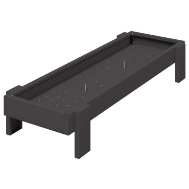 vidaXL Τάφος ταΐσματος κοτόπουλων Μαύρο 80 x 28 x 13.5 cm