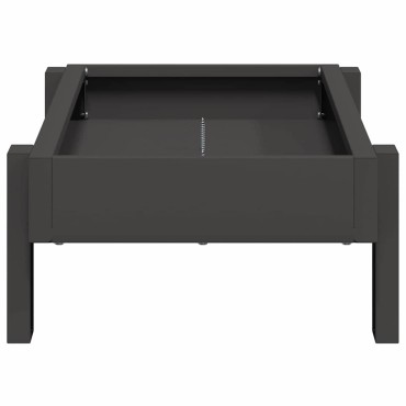 vidaXL Τάφος ταΐσματος κοτόπουλων Μαύρο 80 x 28 x 13.5 cm