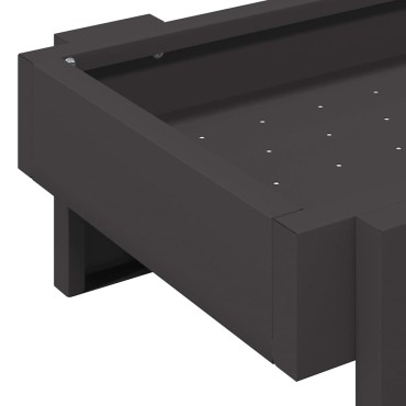 vidaXL Τάφος ταΐσματος κοτόπουλων Μαύρο 80 x 28 x 13.5 cm