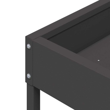 vidaXL Ταΐστρα για Πουλιά Μαύρο 80 x 28 x 13.5 cm