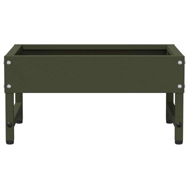 vidaXL Ταΐστρα για Πουλιά Ελιά Πράσινη 80 x 28 x 13.5 cm
