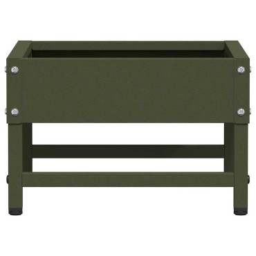 vidaXL Ταΐστρα για Πουλιά Ελιά Πράσινη 80 x 28 x 13.5 cm