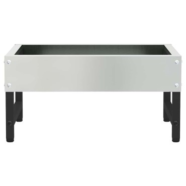 vidaXL Ταΐστρα για Πουλιά Ασημί 80 x 28 x 13.5 cm