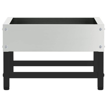 vidaXL Ταΐστρα για Πουλιά Ασημί 80 x 28 x 13.5 cm