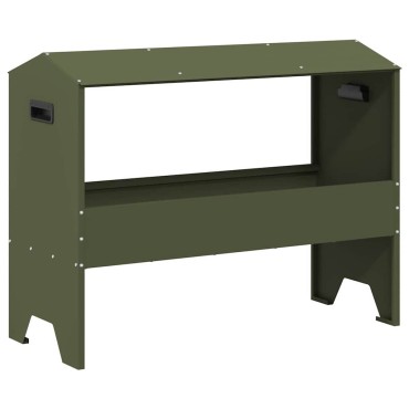 vidaXL Ταΐστρα για ζώα Ελιά Πράσινη 79 x 35 x 62 εκ.