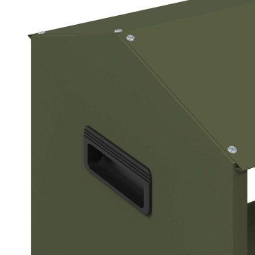 vidaXL Ταΐστρα για ζώα Λαδί 79 x 35 x 62 εκ. 15 kg