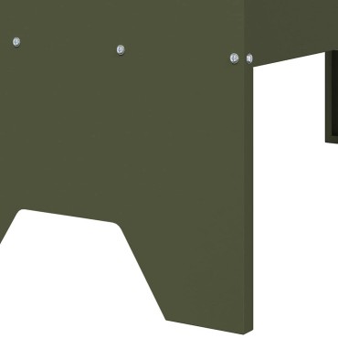 vidaXL Ταΐστρα για ζώα Λαδί 79 x 35 x 62 εκ. 15 kg