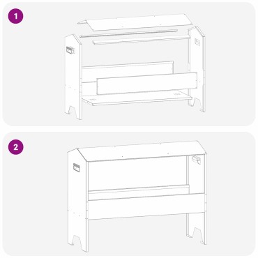 vidaXL Ταΐστρα για ζώα Λαδί 79 x 35 x 62 εκ. 15 kg
