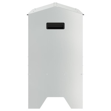 vidaXL Ταΐστρα για ζώα Ασημί 79 x 35 x 62 εκ. Επικαλυμμένος Χάλυβας