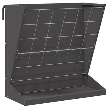 vidaXL Φαγητό για Ξηρά Χόρτα Μαύρο 71 x 33 x 70 εκ