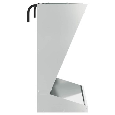vidaXL Φαγητό για Ξηρά Χόρτα Ασημί 71 x 33 x 70 εκ 5 kg