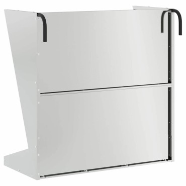 vidaXL Φαγητό για Ξηρά Χόρτα Ασημί 71 x 33 x 70 εκ 5 kg