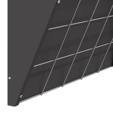 vidaXL Κρεμαστός τροφοδότης άχυρου Μαύρο 61 x 33 x 66 εκ