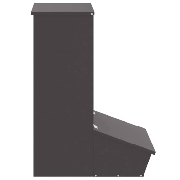 vidaXL Ταΐστρα Γουρουνιών Μαύρο 55 x 38 x 76 εκ. 20 kg