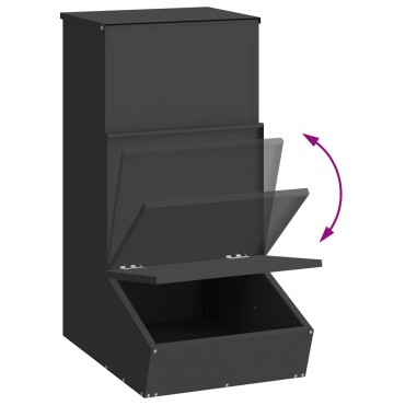 vidaXL Ταΐστρα Γουρουνιών Μαύρο 55 x 38 x 76 εκ. 20 kg