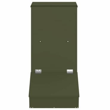 vidaXL Ταΐστρα Γουρουνιών Ελιά Πράσινη 55 x 38 x 76 εκ. 20 kg