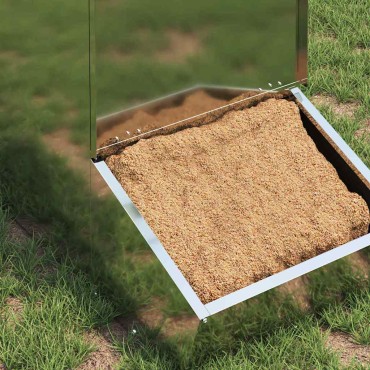 vidaXL Ταΐστρα Γουρουνιών Ασημί 55 x 38 x 76 εκ. 20 kg