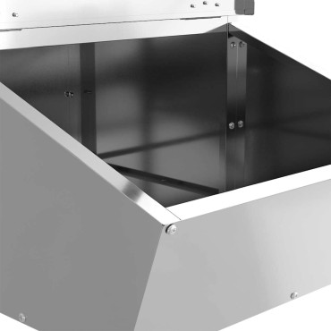 vidaXL Ταΐστρα Γουρουνιών Ασημί 55 x 38 x 76 εκ. 20 kg