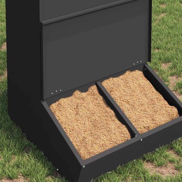vidaXL Ταΐστρα Γουρουνιών Μαύρο 55 x 51 x 91,5 εκ. 20 kg