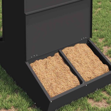 vidaXL Ταΐστρα Γουρουνιών Μαύρο 82 x 51 x 91,5 εκ. 20 kg
