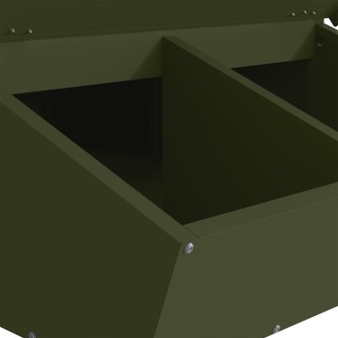 vidaXL Ταΐστρα Γουρουνιών Ελιά Πράσινη 82 x 51 x 91,5 εκ. 20 kg