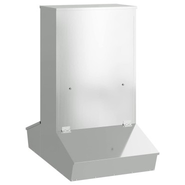 vidaXL Ταΐστρα Γουρουνιών Ασημί 82 x 51 x 91,5 εκ.