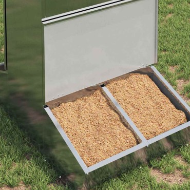 vidaXL Ταΐστρα Γουρουνιών Ασημί 82 x 51 x 91,5 εκ. 20 kg