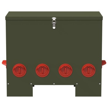 vidaXL Ταΐστρα κοτόπουλων Λαδί 60,5 x 29 x 51 εκ. 25 kg